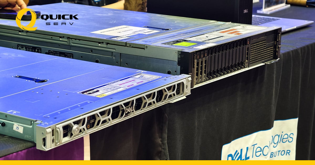 เซิร์ฟเวอร์ Dell PowerEdge จัดแสดงโดย QuickServ สำหรับโครงสร้างพื้นฐาน IT องค์กร