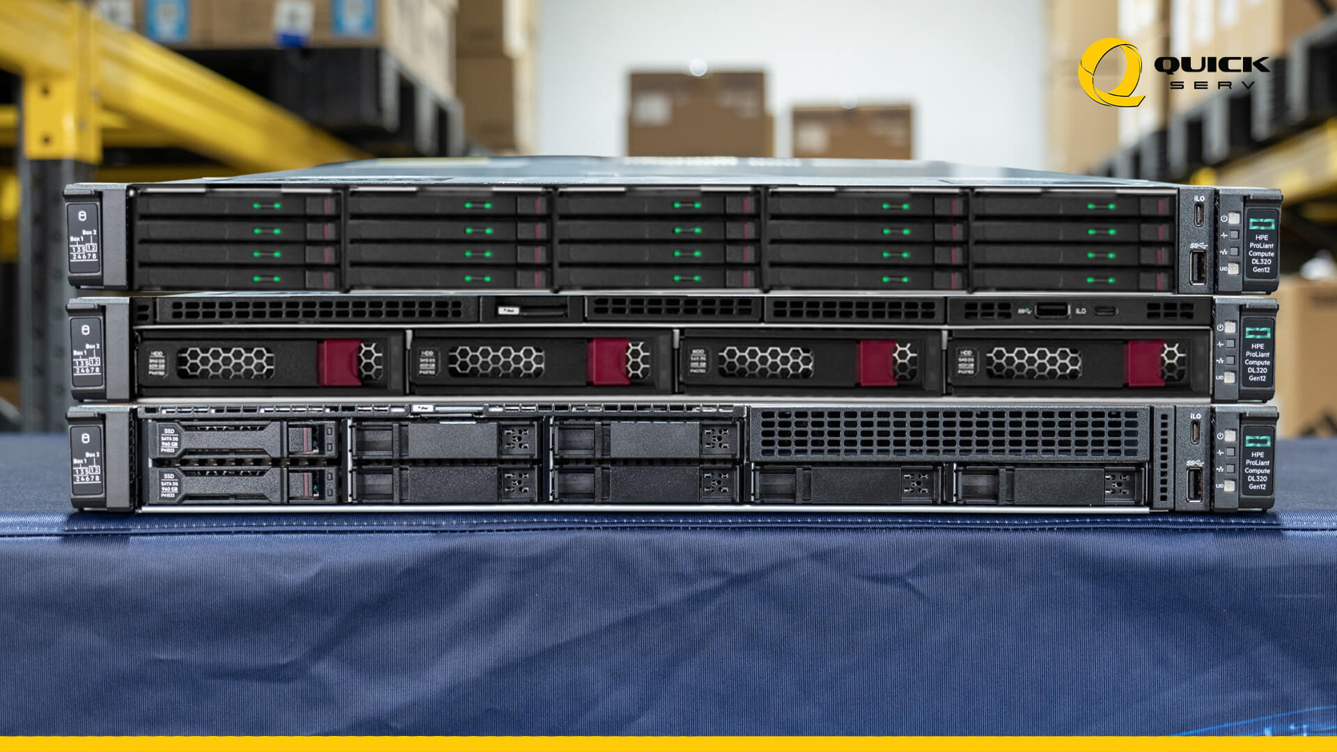 HPE-ProLiant-Compute-DL320-Gen12 front disk bay